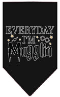 Load image into Gallery viewer, Pet and Dog Bandana Screen Printed, "Everyday I'm Mugglin"