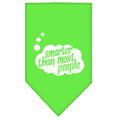 Load image into Gallery viewer, Pet and Dog Bandana Screen Printed, "Smarter Than Most People"
