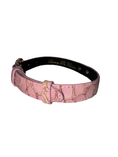 Load image into Gallery viewer, Soft Pink Embossed Croc Italian Leather.