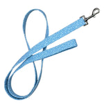 Blue Floral Calico Leash