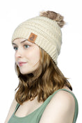 Load image into Gallery viewer, Biscotti Ribbed Knit Hat with Pom