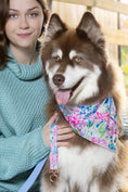 Load image into Gallery viewer, Hydrangea Haven Dog Bandana & Matching Keychain - Southlake Paws