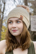Load image into Gallery viewer, Biscotti Ribbed Knit Hat with Pom