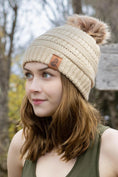 Load image into Gallery viewer, Biscotti Ribbed Knit Hat with Pom
