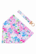 Load image into Gallery viewer, Hydrangea Haven Dog Bandana & Matching Keychain - Southlake Paws