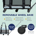 Load image into Gallery viewer, Quilted Chariot Pet Carrier With Removable Wheels and Telescopic Handle