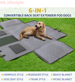 Large Seat Guard Waterproof Back Seat Extended Cover With Mesh Window Storage Pockets