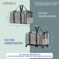 Load image into Gallery viewer, Katziela Rolling Rover Airline Compliant Expandable Wheeled Pet Carrier