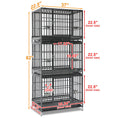 Load image into Gallery viewer, 37" Stackable Heavy Duty Dog Crate 371D03