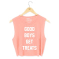 Load image into Gallery viewer, Good Boys Get Treats Crop Tank | Gift for Dog Moms | Made in USA