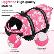 Floral Dog Life Jacket