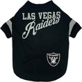 Load image into Gallery viewer, NFL Las Vegas Raiders Striped-Sleeve Dog T-Shirt