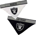 Load image into Gallery viewer, Las Vegas Raiders Reflective Reversible Dog Bandana
