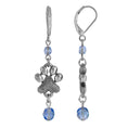 Load image into Gallery viewer, Paw Prints & Glass Bead Dangling Earrings
