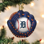 Tigers Baseball Mitt Ornament