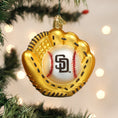 Load image into Gallery viewer, Padres Baseball Mitt Ornament - Southlake Paws