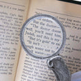 Load image into Gallery viewer, Light Sapphire Blue Crystal Cat Handheld Magnifying Glass - Magnification Power 1-2X