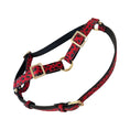 Load image into Gallery viewer, Red & Black Leopard Print Italian Leather Harness