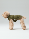 Load image into Gallery viewer, Reversible Dog Vest Jacket - Green Brown