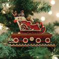 Load image into Gallery viewer, North Pole Express Sleigh Car Ornament - Southlake Paws