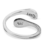 Sterling Silver Paw Toe Ring,  Wrapped Around My Finger