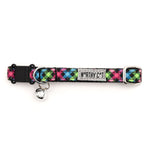 Carnival Check Cat Collar