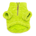 Lime Solid Fleece Quarter Zip Pullover