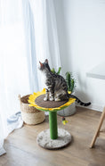 Load image into Gallery viewer, Cat Sunflower Tree Bed - Sisal Covered 2 in 1 Climbing Activity Tower