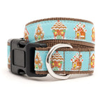 Blue Gingerbread Houses Collar