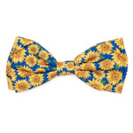 Blue Sunflowers Bow Tie