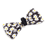 Black Lazy Daisy Bow Tie