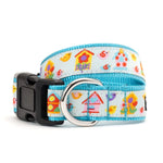 Blue Birdhouses Collar & Lead Collection