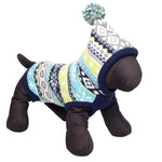 Blue Fairisle Hoodie Sweater