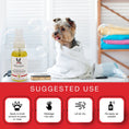 Load image into Gallery viewer, Grapeseed Oil Paw and Nose Revitalizer by Southlake Paws in a professional size bottle, with a dog wrapped in a towel.