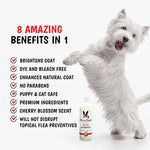 Magic White Brightening Dog Shampoo - Cherry Scented - 17oz