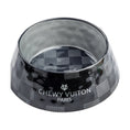 Load image into Gallery viewer, Black Checker Chewy Vuiton Bowls