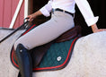 Load image into Gallery viewer, Jump Saddle Pad | Green- Brown & Red
