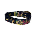 Load image into Gallery viewer, XS/S 7-14 Multi-Color Art Deco Custom Snake Collar/Custom Gold Oval Italian Hardware & Swarovski Crystal Heart Charm by Allysa Payne Beverly Hills