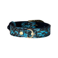 Load image into Gallery viewer, XS/S 7-14 Turquoise & Black Custom Snake Collar/Custom Gold Italian Hardware by Allysa Payne Beverly Hills