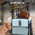 Load image into Gallery viewer, Quilted Chariot Pet Carrier With Removable Wheels and Telescopic Handle