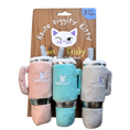 Load image into Gallery viewer, Snuggly Cup 3-Pack (Teal, Ivory, Blush) - Organic Catnip