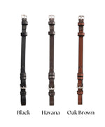 ExionPro Bridle Cheek Pieces With Buckle Fastening - Matching Stitching