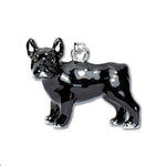 Parisian Pet 'French Bulldog' Key Chain for Dogs - Stylish, Durable, Trendy Black Key Ring, Perfect Pet Accessory for Dog Lovers