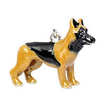 Parisian Pet 'German Shepherd' Key Chain - Cute, Fashionable Black and Tan Key Ring for Dogs, Ideal Gift for Dog Lovers