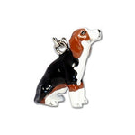 Parisian Pet 'Beagle' Key Chain - Cute, Fashionable Black, White, Brown Key Ring for Dogs, Ideal Gift for Beagle Enthusiasts