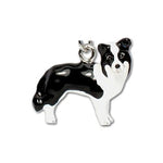 Parisian Pet 'Border Collie' Key Chain for Dogs - Stylish, Durable Key Ring, Perfect Accessory for Border Collie Lovers, Black & White