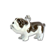 Parisian Pet 'Bulldog' Key Chain - Cute, Fashionable, Durable Black & White Bulldog Key Ring for Dogs, Ideal Gift for Bulldog Enthusiasts