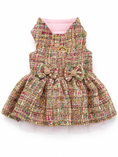 Load image into Gallery viewer, European Tweed Double Bow Dress