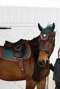 Load image into Gallery viewer, Jump Saddle Pad | Green- Brown & Red