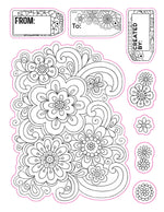 Color Your Own Stickers Flowers